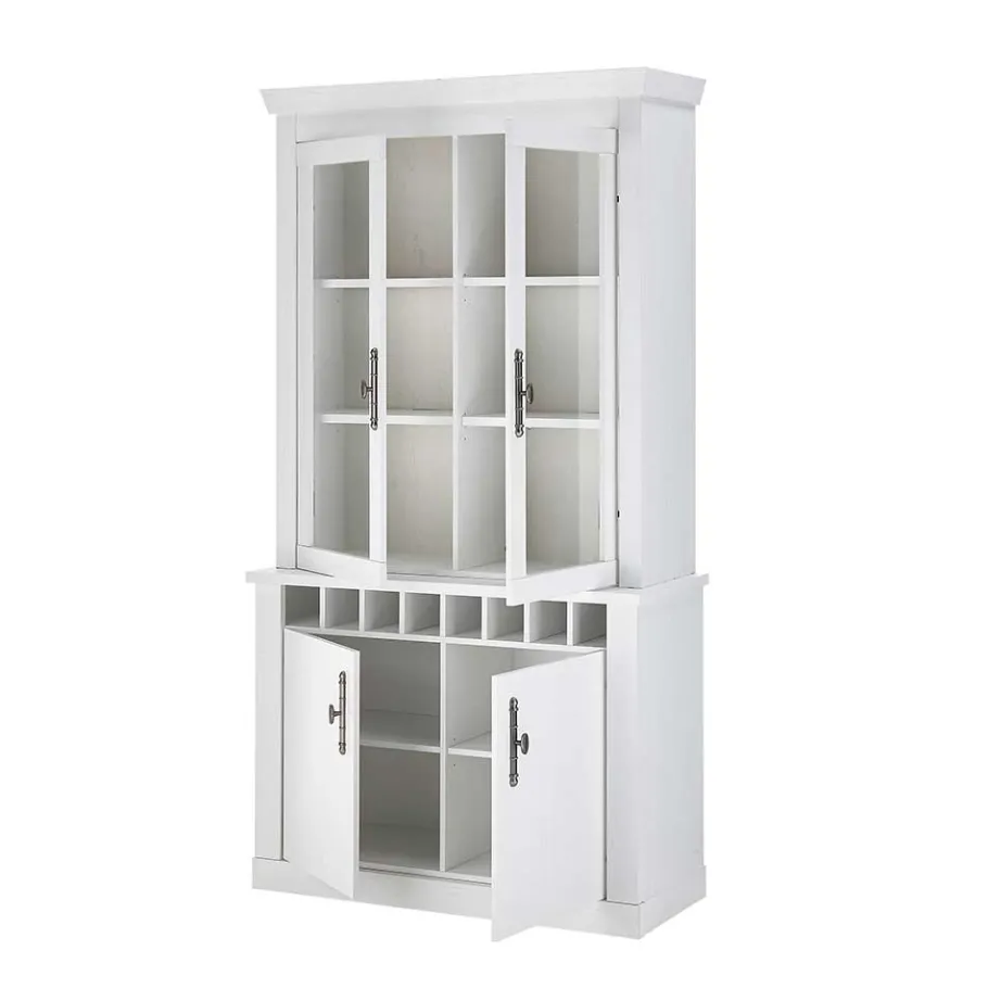 Best Wohnen Esszimmermöbel Kombi in weißer Holzoptik Pinie - Liancos (vierteilig)
