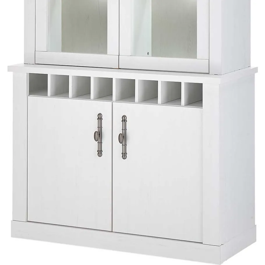 Best Wohnen Esszimmermöbel Kombi in weißer Holzoptik Pinie - Liancos (vierteilig)