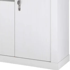 Sale Wohnen Esszimmerschrank Set in weißer Holzoptik Pinie - Liancos (dreiteilig)