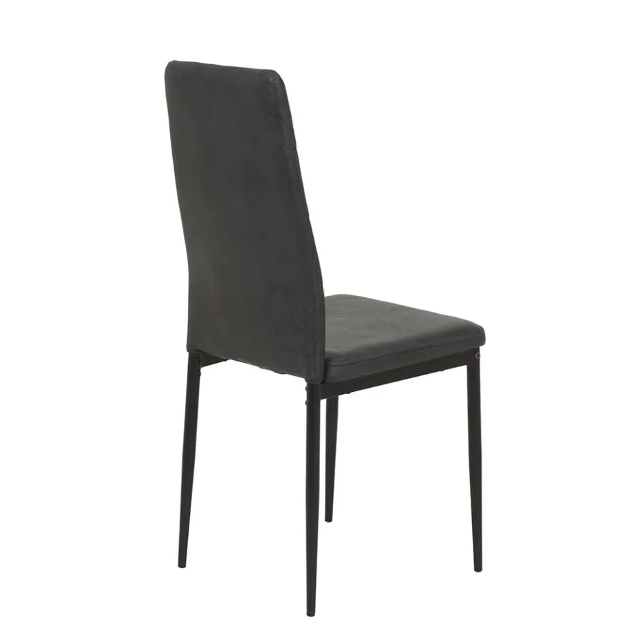Best Wohnen Esszimmerstühle in Anthrazit Microfaser - Furciano (2er Set)