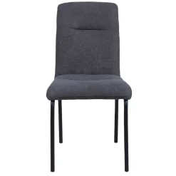 Clearance Wohnen Esszimmerstühle in Dunkelgrau & Schwarz - Frees (2er Set)