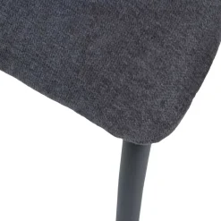 Clearance Wohnen Esszimmerstühle in Dunkelgrau & Schwarz - Frees (2er Set)