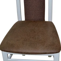 New Wohnen Esszimmerstuhl in Weiß & Braun - Bacanova (2er Set)