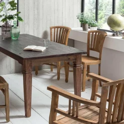 Wohnen Esszimmerstuhl Mangato aus Teak massiv