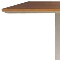 Wohnen Esszimmertisch in Esche dunkel & Nickel - Comota