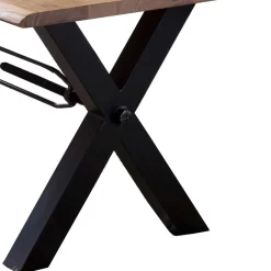 Best Wohnen Esszimmertisch mit Live Edge Holzplatte Akazie - Cerado