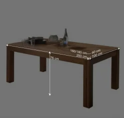 New Wohnen Esszimmertisch Troncon aus Wildeiche Massivholz