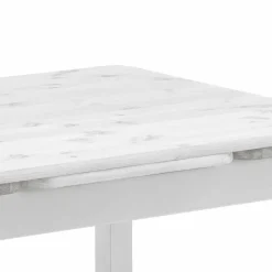 Outlet Wohnen Esszimmertisch Vironegras in Weiß Kiefer massiv