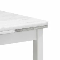 Outlet Wohnen Esszimmertisch Vironegras in Weiß Kiefer massiv