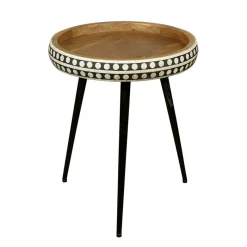 Discount Wohnen Ethno Style Beistelltisch aus Massivholz Mango - Piton