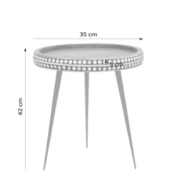 Discount Wohnen Ethno Style Beistelltisch aus Massivholz Mango - Piton