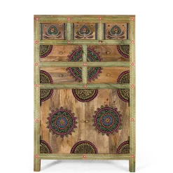 Sale Wohnen Ethno Style Highboard handbemalt - Azua