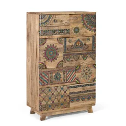 Best Wohnen Ethno Style Schrank handbemalt - Azua