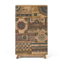 Best Wohnen Ethno Style Schrank handbemalt - Azua