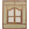 Wohnen Ethno Style Spiegel aus Teak Holz & Rattan - Vilrada