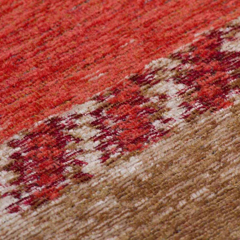 Best Wohnen Ethno Style Teppich in Rot Beige - Bilbaos