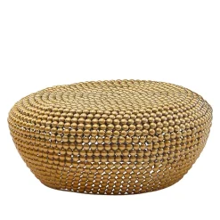 Online Wohnen Extravaganter Couchtisch in Gold aus Alu - Westerland