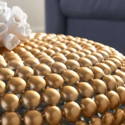 Online Wohnen Extravaganter Couchtisch in Gold aus Alu - Westerland