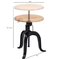 Hot Wohnen Factory Design Hocker höhenverstellbar - Vastoy