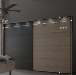 Best Wohnen Factory Schlafzimmer Einrichtung Set - Licruva (vierteilig)