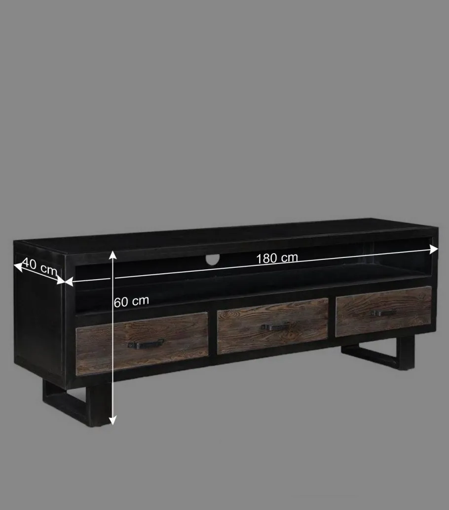 Clearance Wohnen Factory TV Board mit drei Schubladen & Fach - Vebugran