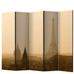 Best Wohnen Faltbare Trennwand - Eiffelturm Dämmerung - Defency