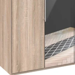 New Wohnen Falttüren Kleiderschrank mit Spiegel - Zayun