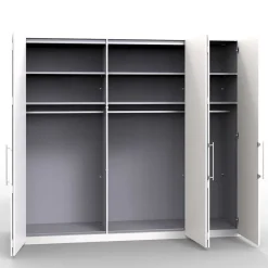 Sale Wohnen Falttüren Kleiderschrank mit Spiegel & Glas - Dolienca