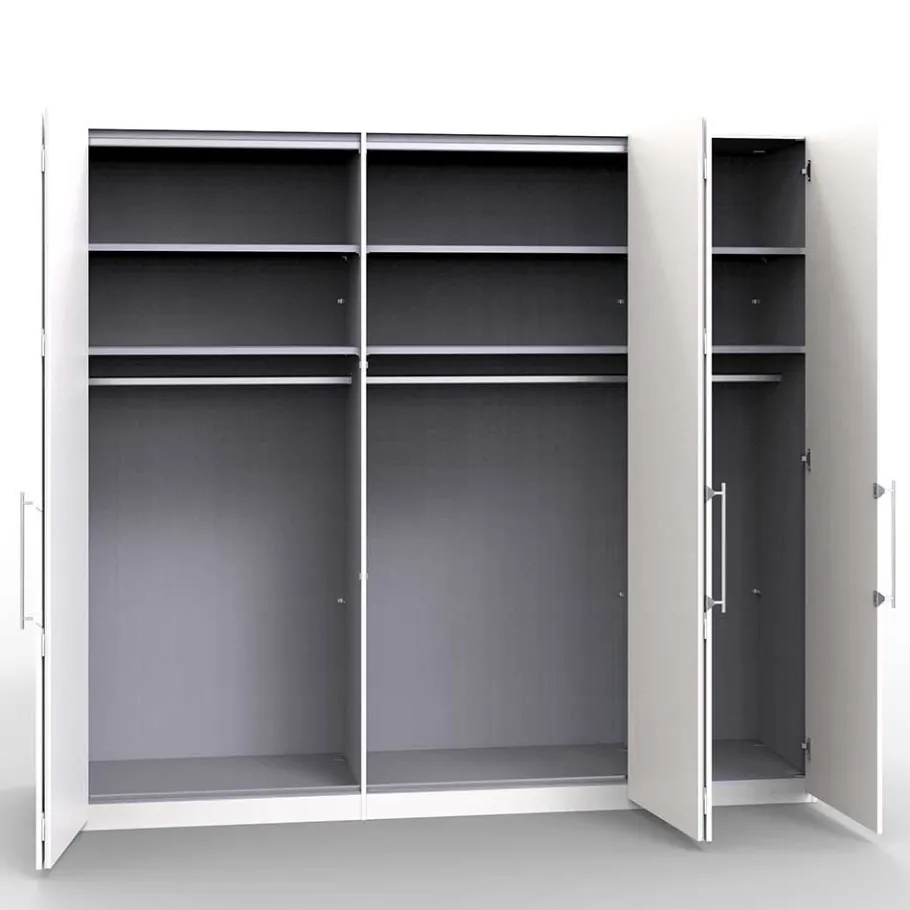 Sale Wohnen Falttüren Kleiderschrank mit Spiegel & Glas - Dolienca