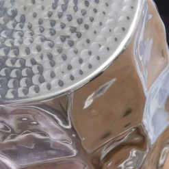 Discount Wohnen Fassförmiger Designtisch aus Aluminium - Herri