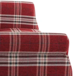 Online Wohnen Federkern Küchensofa in Rot kariert - Sinael