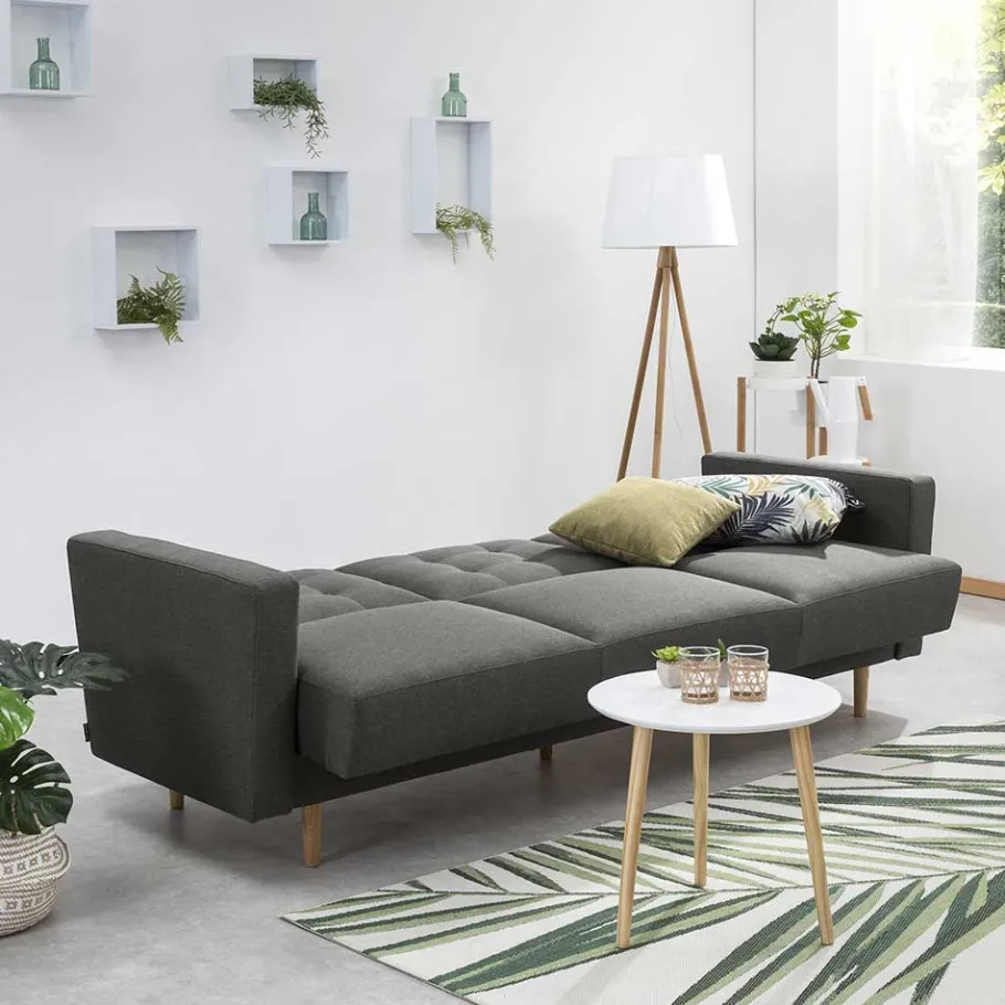 Best Wohnen Federkern Schlafcouch mit drei Sitzplätzen - Durai