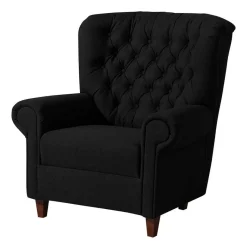 New Wohnen Federkern Sessel im Chesterfield Look - Cochon