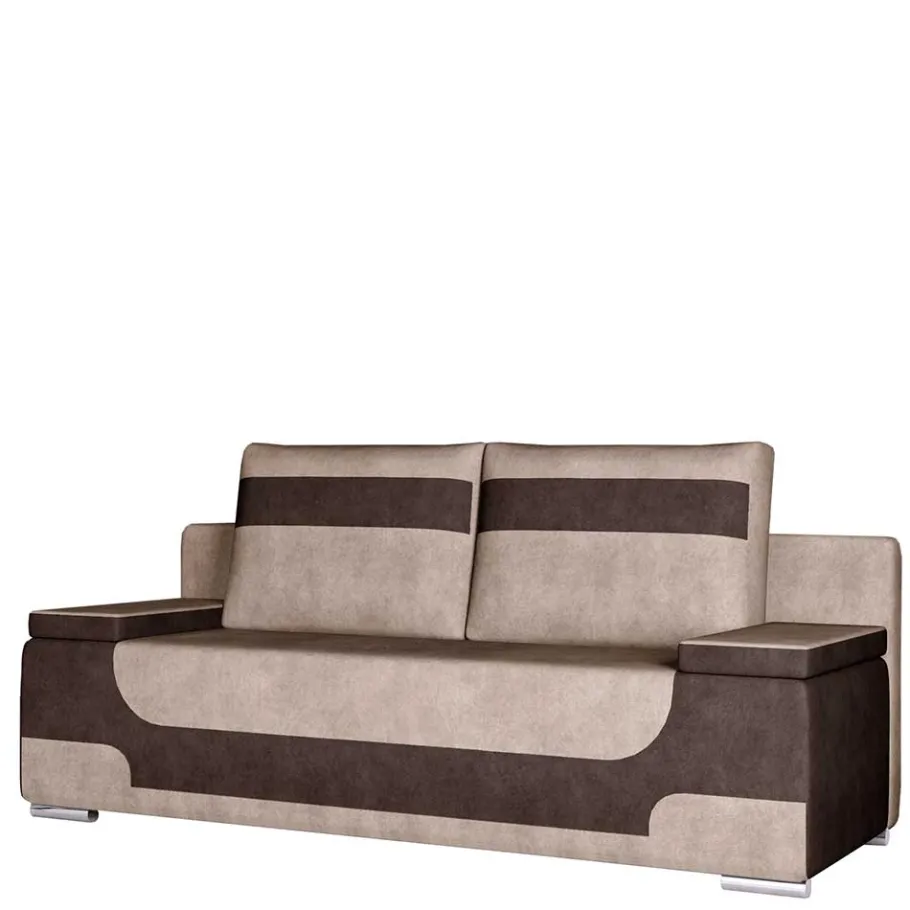 Best Wohnen Federkern-Funktionssofa in Beige und Braun - Vallarta