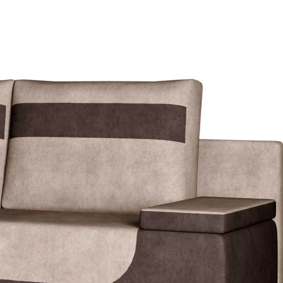 Best Wohnen Federkern-Funktionssofa in Beige und Braun - Vallarta