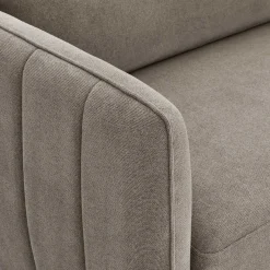 Sale Wohnen Federkernsofa in Beige Stoffbezug - Ordinia