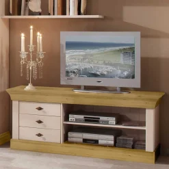 Outlet Wohnen Fernseh Unterschrank Sibiuta im Landhausstil
