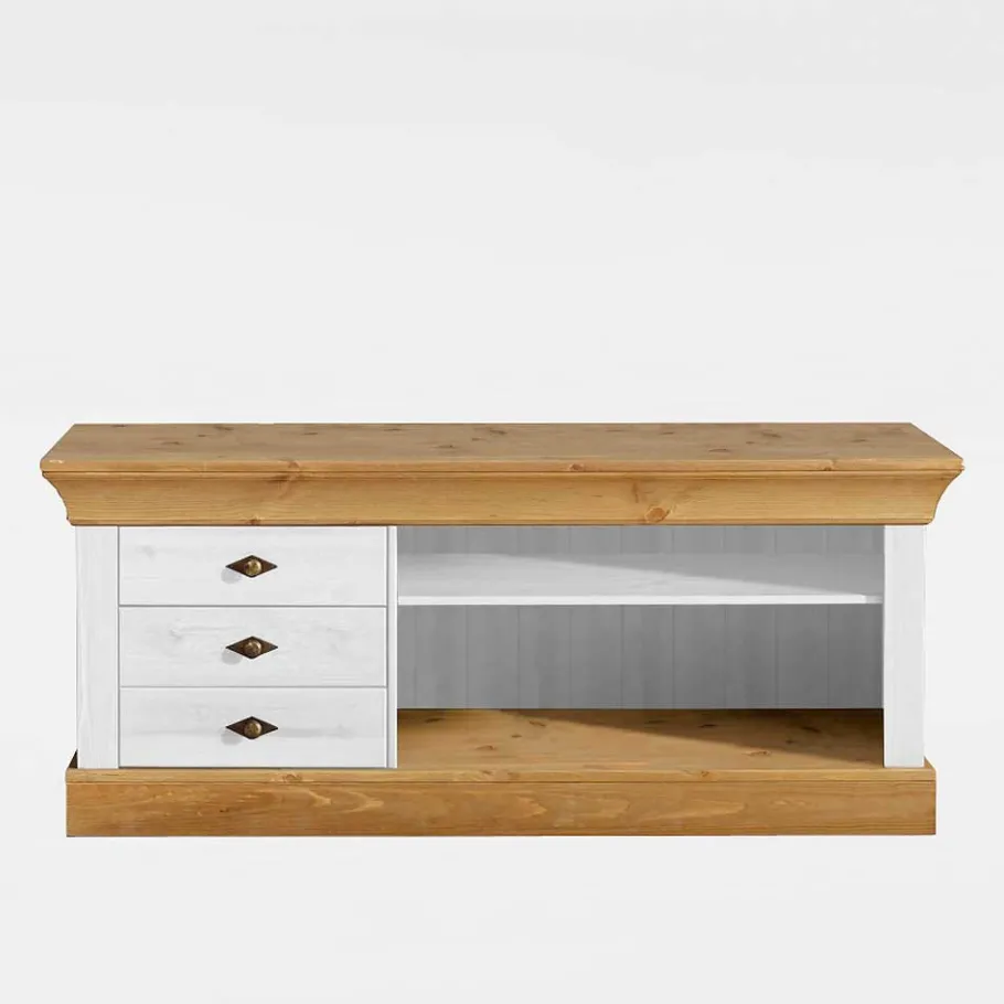 Outlet Wohnen Fernseh Unterschrank Sibiuta im Landhausstil