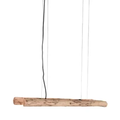 Best Wohnen 4-flammige Pendelleuchte aus Massivholz Natur - Tanky