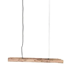 Best Wohnen 4-flammige Pendelleuchte aus Massivholz Natur - Tanky