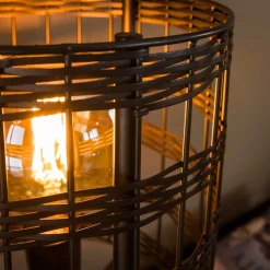 Wohnen 2-flammige Stehlampe aus Metallgeflecht - Cibiao