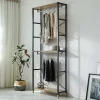 Sale Wohnen Flur Regal Garderobe mit zwei Kleiderstangen - Vilettra