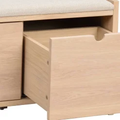 New Wohnen Flurbank & Hängegarderobe Set - Pluta (zweiteilig)