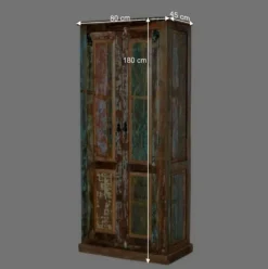 Hot Wohnen Flurgarderobenset Jamaica in Bunt Shabby Chic (sechsteilig)
