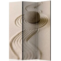 Wohnen Foto Paravent mit Zen Motiv in Beige - Lasha