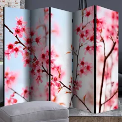 Clearance Wohnen Foto Trennwand Kirschblüte in Rosa & Blau - Filler