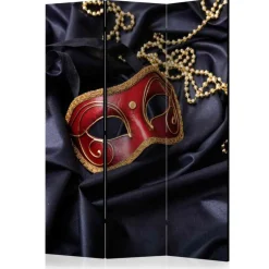 Hot Wohnen Fotodruck Paravent mit Venedig Maske - Soria