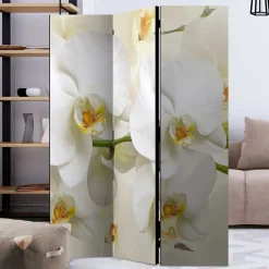 Sale Wohnen Fotoprint Leinwand Paravent Weiße Orchideen - Aury