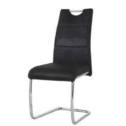 Wohnen Freischwingerstühle in Schwarz - Miolosan (4er Set)