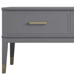 Sale Wohnen Funktioneller Couchtisch in Grau & Gold - Obbo